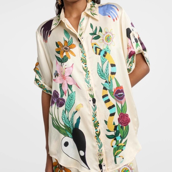 Alemais Multicolor Floral Print Blouse - Picture 1 of 4